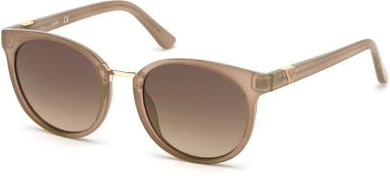 Guess GU7601 sunglasses in Shiny Beige/Brown Mirror