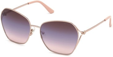 Guess GU7687 sunglasses in Shiny Rose Gold/Smoke Mirror