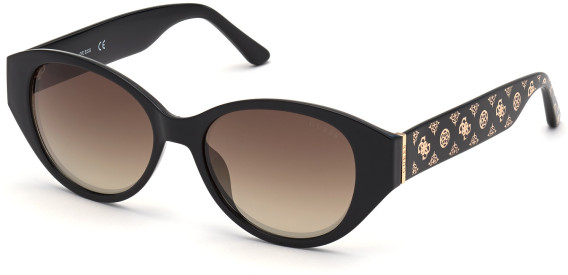 Guess GU7724 sunglasses in Shiny Black/Brown Mirror