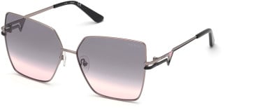 Guess GU7733 sunglasses in Shiny Light Nickeltin/Gradient Smoke