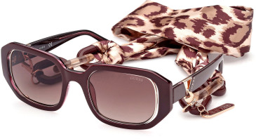 Guess GU7817 sunglasses in Shiny Bordeaux/Gradient Brown