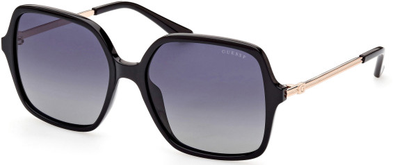 Guess GU7845 sunglasses in Shiny Black/Smoke Polarized
