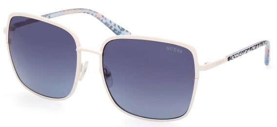 Guess GU7846 sunglasses in White/Gradient Blue