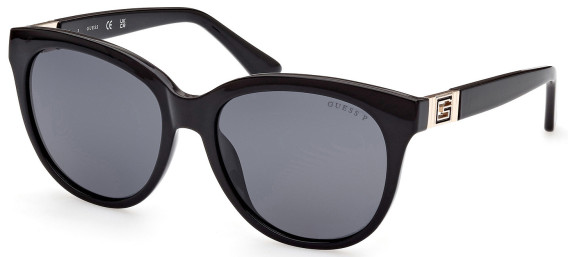 Guess GU7850 sunglasses in Shiny Black/Smoke Polarized