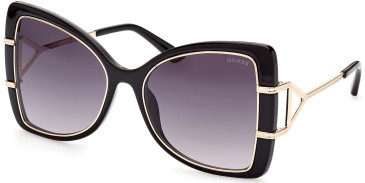 Guess GU7853 sunglasses in Shiny Black/Gradient Smoke