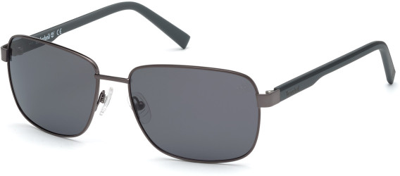 Timberland TB9196 sunglasses in Shiny Gunmetal/Smoke Polarized