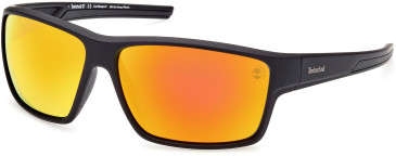Timberland TB9277 sunglasses in Matte Black/Smoke Polarized