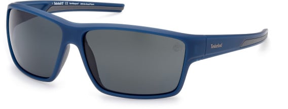 Timberland TB9277 sunglasses in Matte Blue/Smoke Polarized