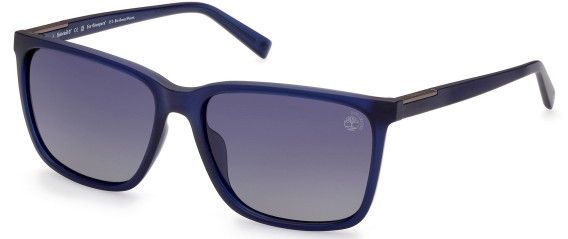 Timberland TB9280-H sunglasses in Matte Blue/Smoke Polarized