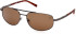 Timberland TB9285 sunglasses in Shiny Dark Nickeltin/Brown Polarized