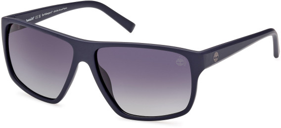 Timberland TB9295 sunglasses in Matte Blue/Smoke Polarized