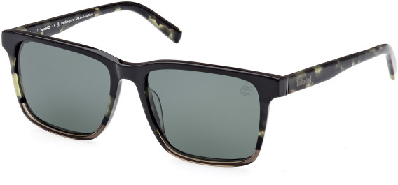 Timberland TB9306 sunglasses in Blonde Havana/Green Polarized