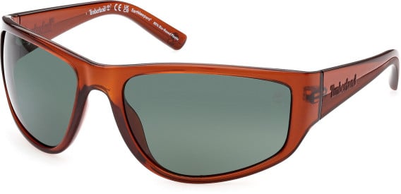 Timberland TB9288 sunglasses in Shiny Dark Brown/Green Polarized