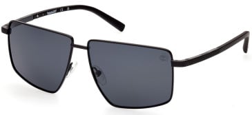 Timberland TB9286 sunglasses in Matte Black/Smoke Polarized