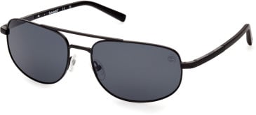 Timberland TB9285 sunglasses in Matte Black/Smoke Polarized
