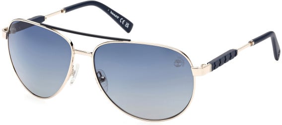 Timberland TB9282 sunglasses in Gold/Smoke Polarized