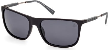 Timberland TB9281 sunglasses in Matte Black/Smoke Polarized