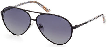 Guess GU7847 sunglasses in Matte Black/Smoke Polarized