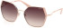 Guess GU7843 sunglasses in Shiny Rose Gold/Gradient Brown