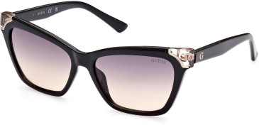 Guess GU7840 sunglasses in Shiny Black/Gradient Smoke