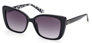 Guess GU7829 sunglasses in Shiny Black/Gradient Smoke