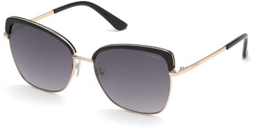 Guess GU7738 sunglasses in Shiny Black/Gradient Smoke