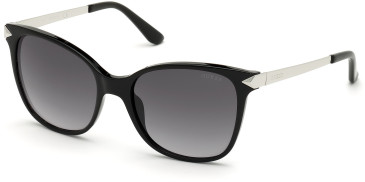 Guess GU7657 sunglasses in Shiny Black/Smoke Mirror