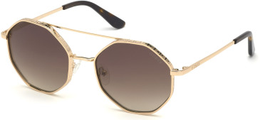 Guess GU7636 sunglasses in Gold/Other/Gradient Brown