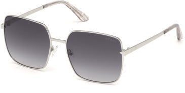Guess GU7615 sunglasses in Shiny Light Nickeltin/Gradient Smoke