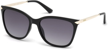 Guess GU7483 sunglasses in Shiny Black/Gradient Smoke