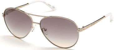 Guess GU7470-S sunglasses in Shiny Rose Gold/Brown