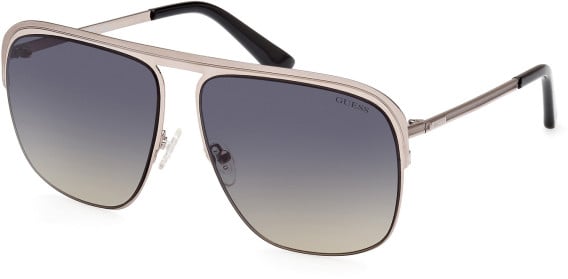 Guess GU5225 sunglasses in Shiny Gunmetal/Gradient Blue