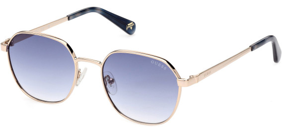 Guess GU5215 sunglasses in Gold/Gradient Blue