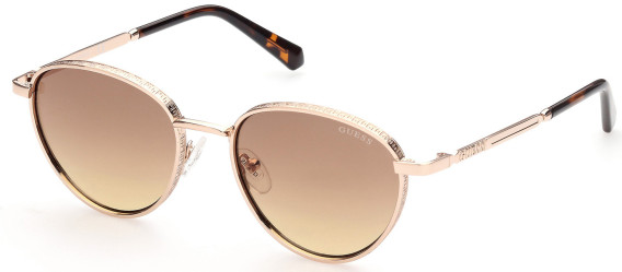 Guess GU5205 sunglasses in Gold/Gradient Brown