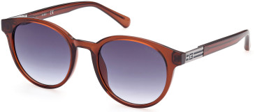 Guess GU00040 sunglasses in Shiny Light Brown/Gradient Blue
