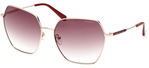 Gant GA8089 sunglasses in Shiny Rose Gold/Gradient Brown
