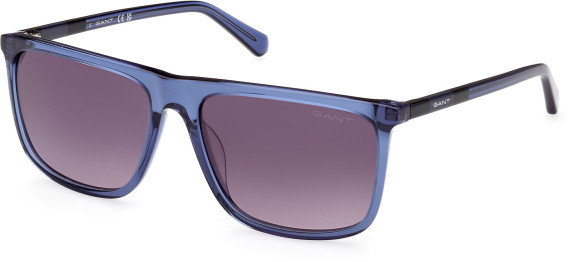 Gant GA7219 sunglasses in Shiny Blue/Gradient Smoke