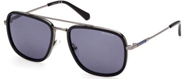 Gant GA7215 sunglasses in Black/Other/Smoke