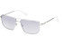 Gant GA7205 sunglasses in Shiny Light Nickeltin/Gradient Smoke