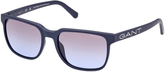 Gant GA7202 sunglasses in Matte Blue/Gradient Blue