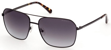 Gant GA7188 sunglasses in Shiny Black/Gradient Smoke