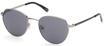 Gant GA7109 sunglasses in Shiny Gunmetal/Smoke Mirror