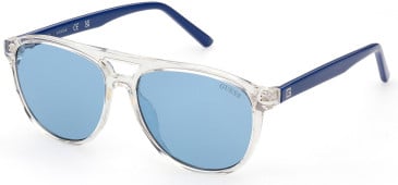 Guess GU9220 kids sunglasses in Crystal/Blue
