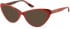 Lulu Guinness LGO-L921 sunglasses in Red/Tortoiseshell