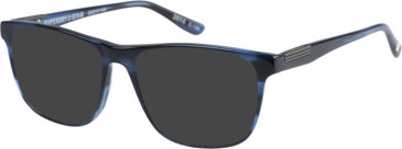 Superdry SDO-2014 sunglasses in Navy Horn