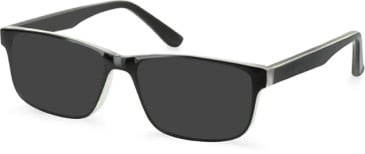 SFE-11074 sunglasses in Black/Crystal