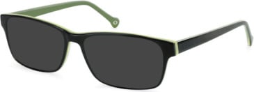 SFE-11121 sunglasses in Black/Green