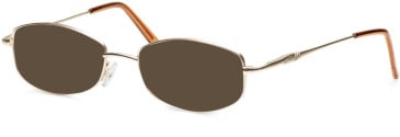 SFE-11023 sunglasses in Satin Gold