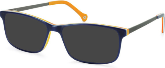 SFE-11124 sunglasses in Navy/Ornge