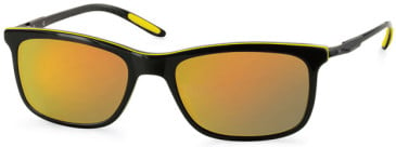 Ocean Blue OBS-9332 sunglasses in Black/Yelow